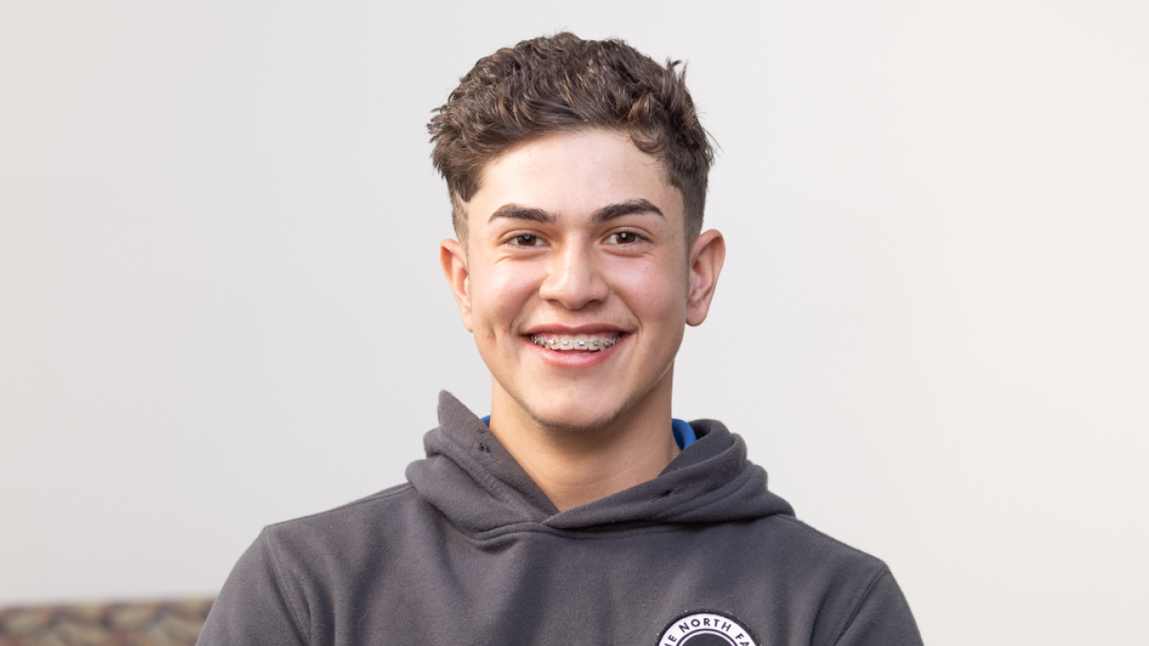 portrait image of isaac after wisdom teeth removal