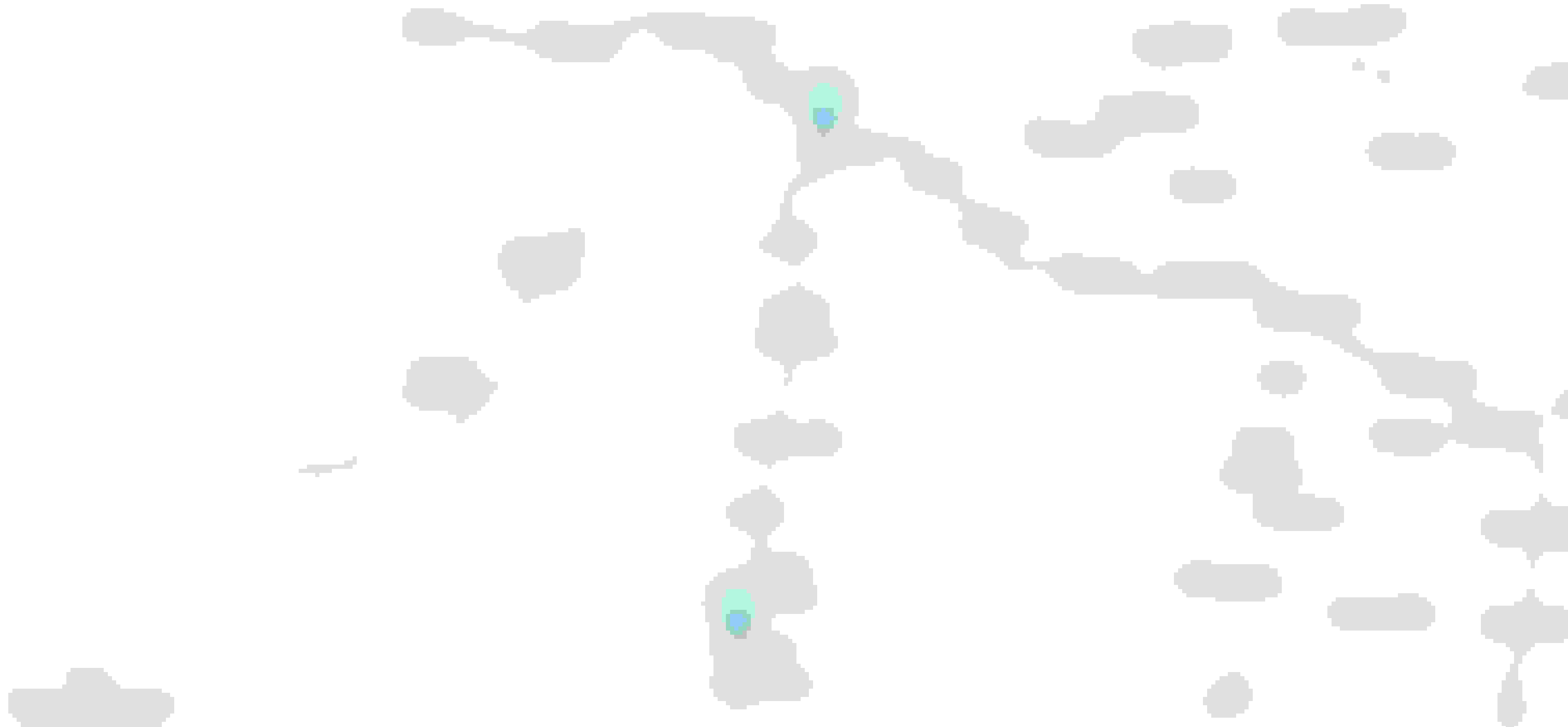 Contact page splash with markers