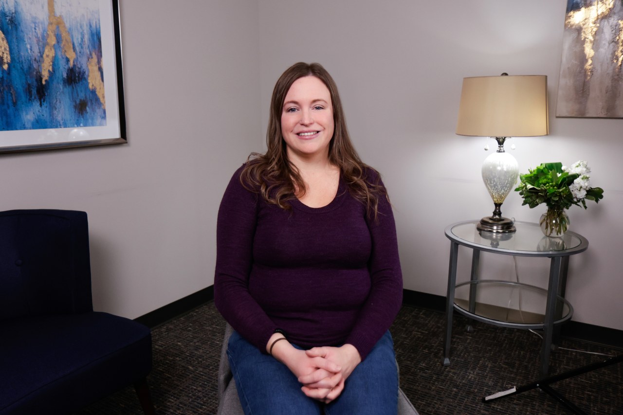 portrait image of heather after dental implants