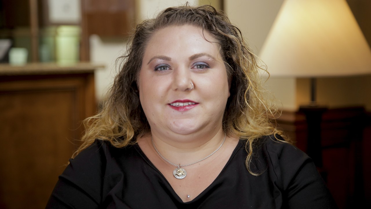 portrait image of cassandra after general tooth extractions