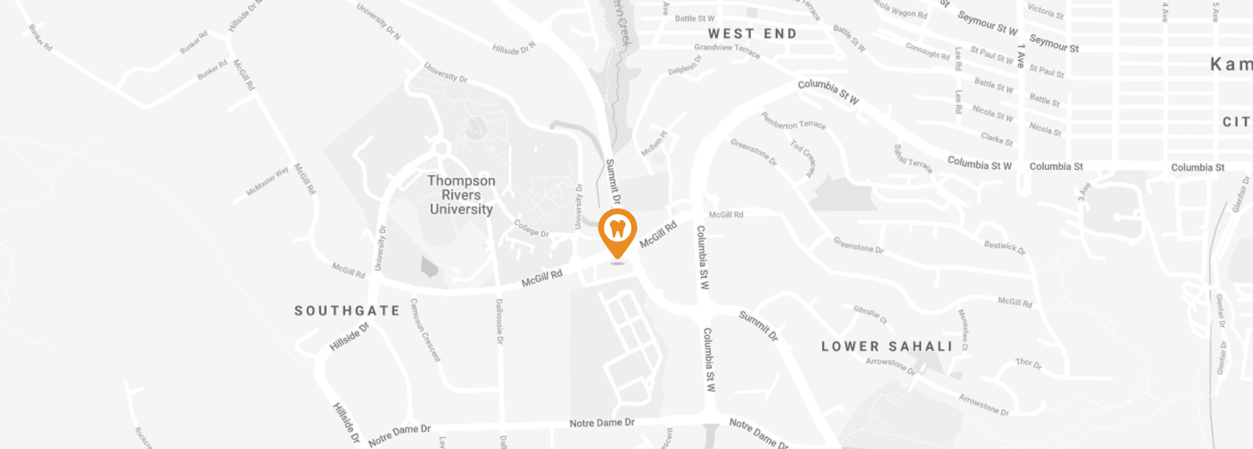 Contact page splash markers