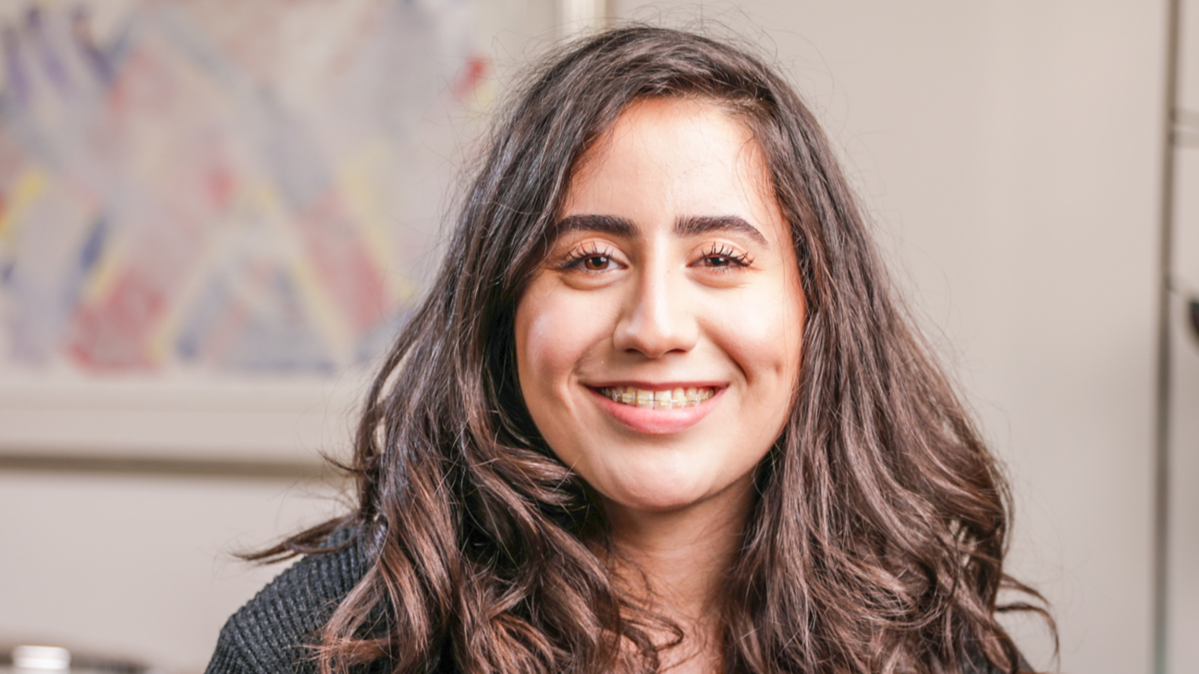 Nour got ceramic braces in Omaha, NE