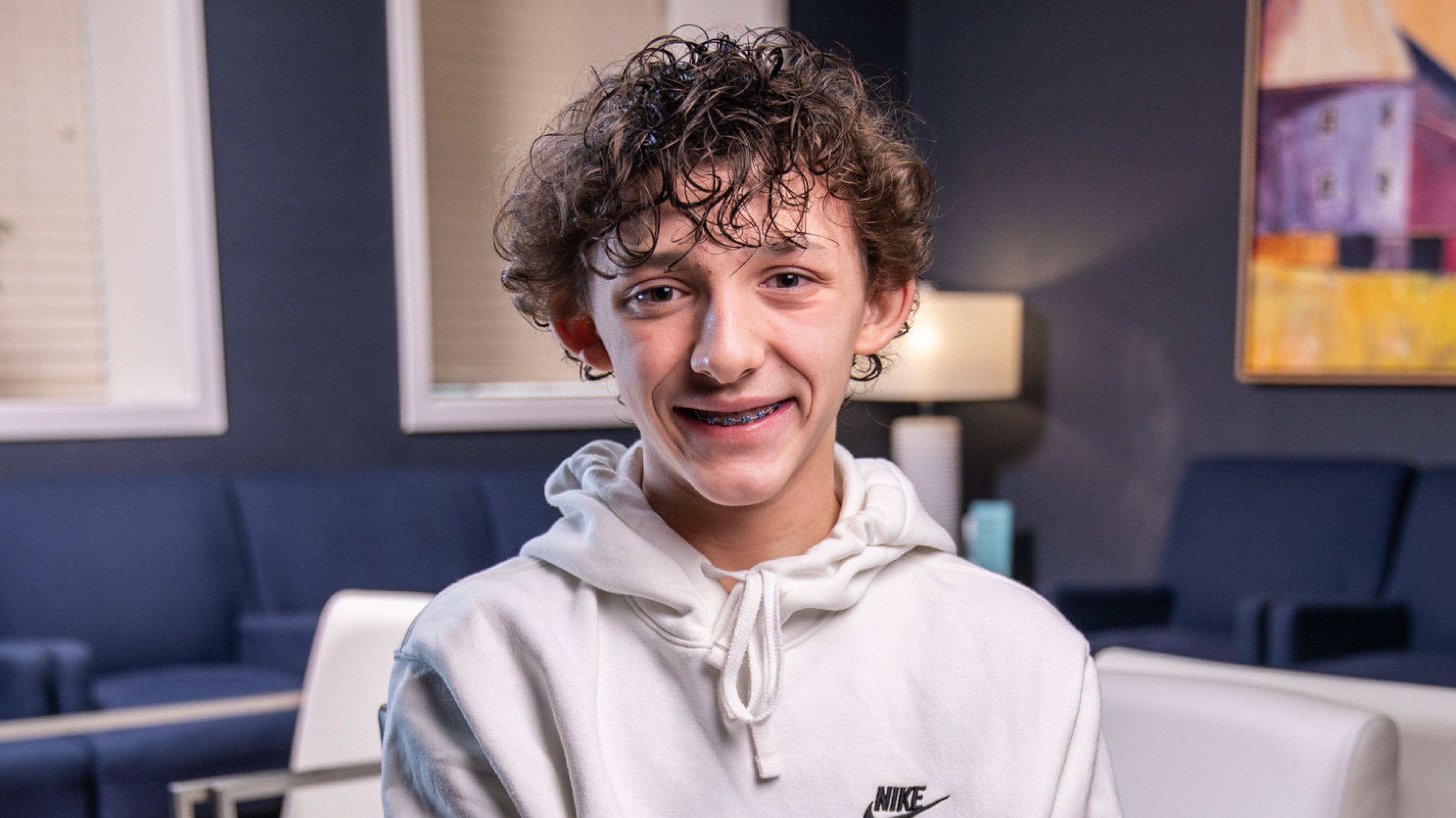 Cole had treatment for an impacted tooth at Michigan Oral Surgeons