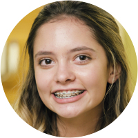 Faith got braces in Clovis, CA