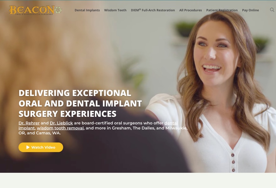 Beacon OMS oral surgery marketing and SEO