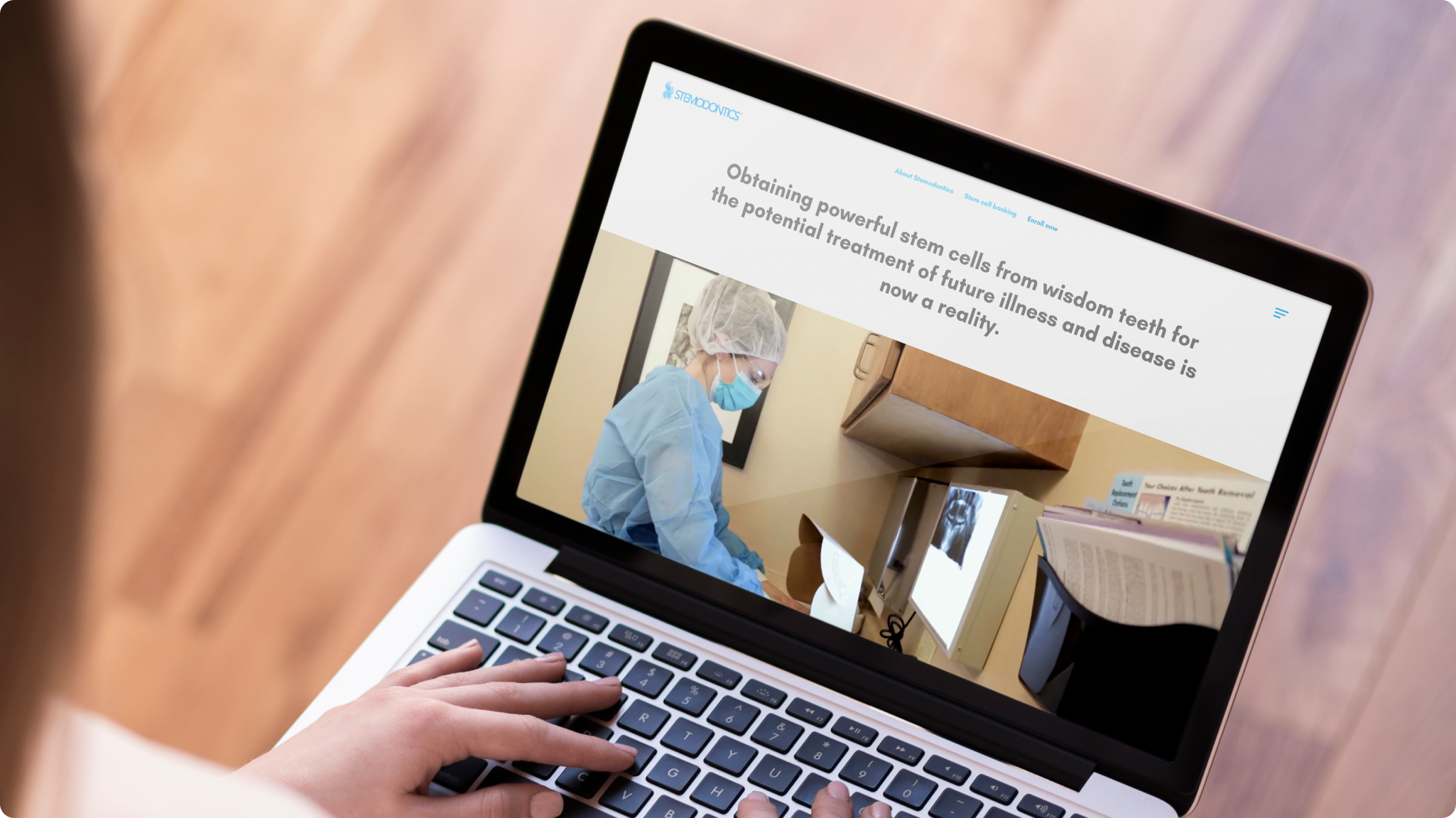 Stemodontics website desktop