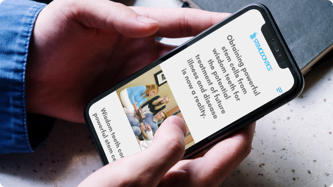 Stemodontics website desktop 1