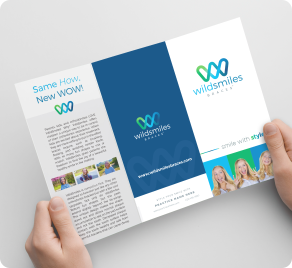 Wildsmiles branding business card mobile