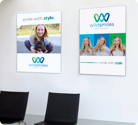Wildsmiles branding posters