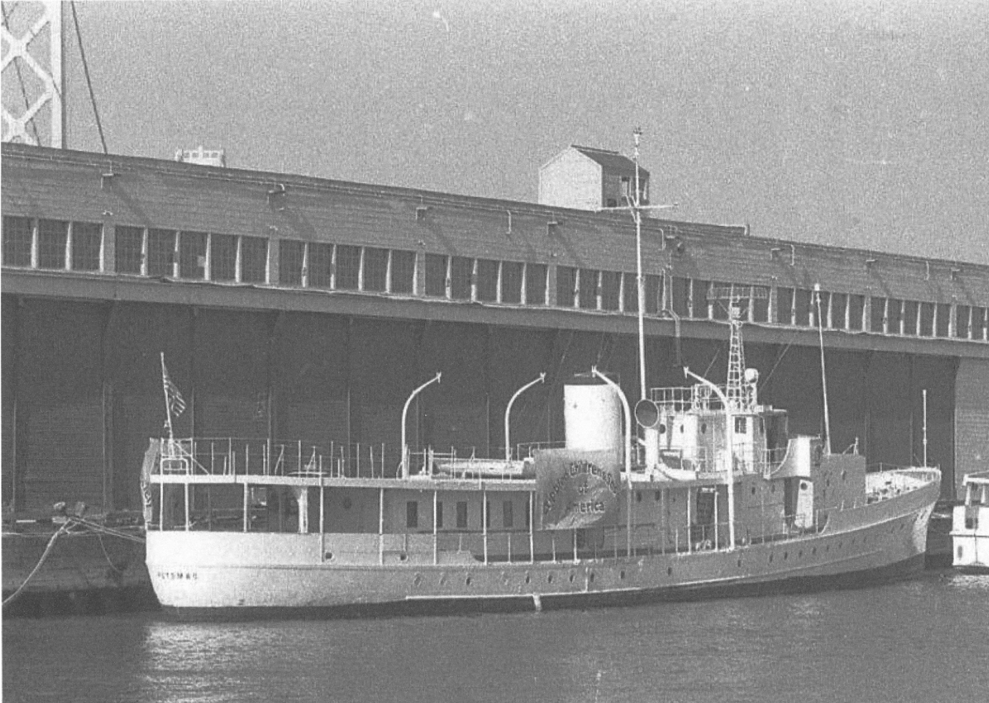 USS Potomac docked in San Francisco