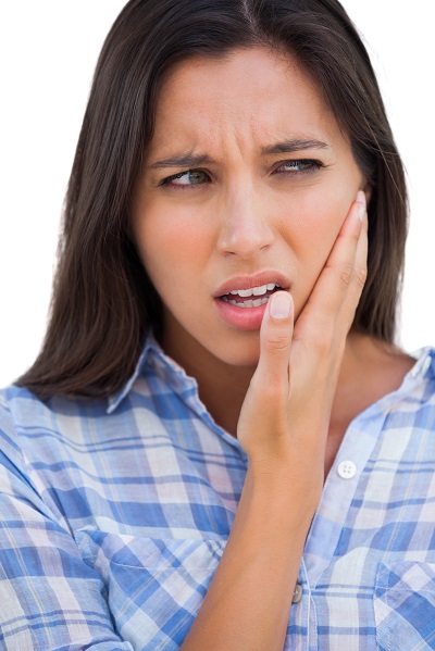 A woman in need of orthognathic surgery at Madison Oral Surgery & Dental Implants.
