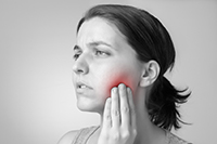 A woman suffering from a recent facial injury! A woman suffering from a recent facial injury!