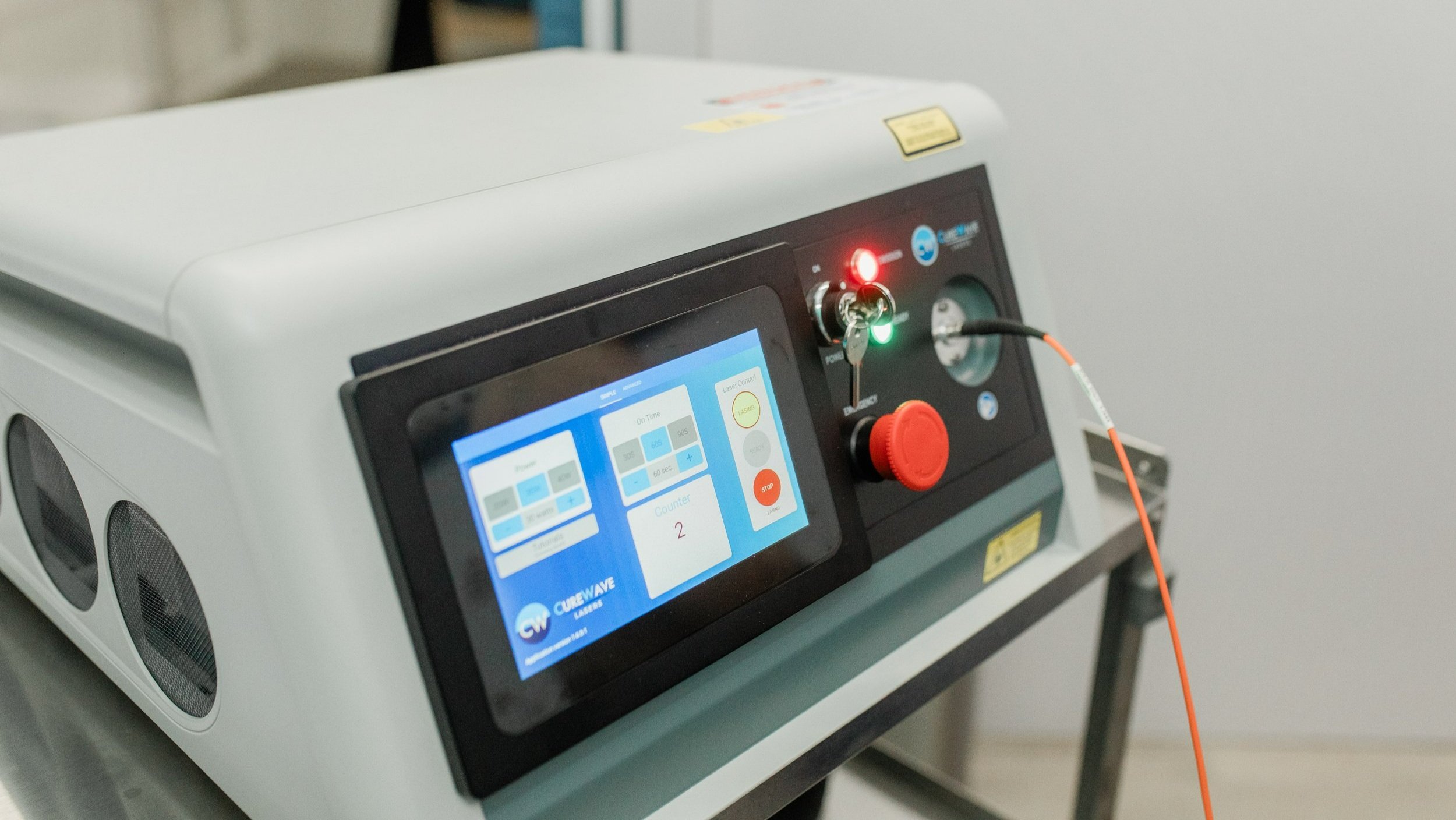 Image of Class IV laser therapy session at Huemn, showcasing advanced healing options for wellness and injury recovery.