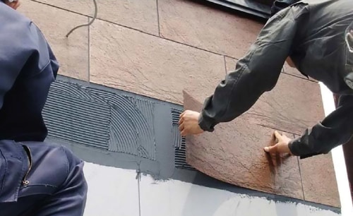 Гибкий камень для отделки фасада