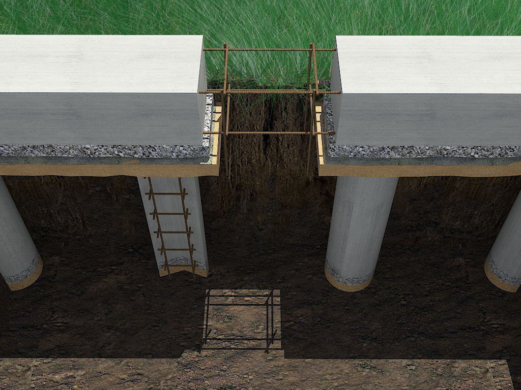Свайно-ленточный фундамент