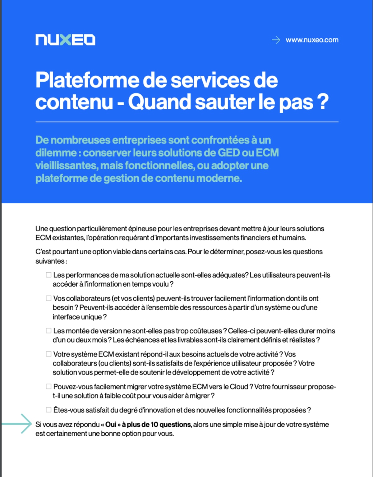 Plateforme De Services De Contenu Quand Sauter Le Pas Nuxeo