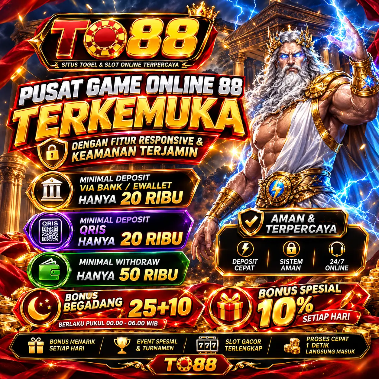 TO88: Pusat Game Online 88 Terkemuka Dengan Fitur Responsive & Keamanan Terjamin