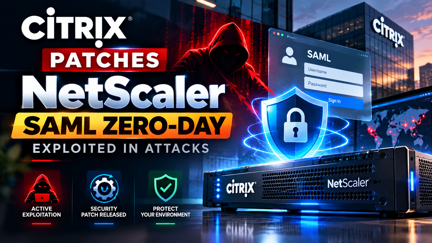 Citrix patches NetScaler SAML zero-day exploited in attacks