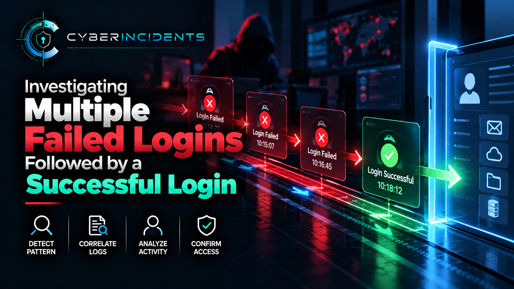 Investigating Multiple Failed Logins Followed by a Successful Login