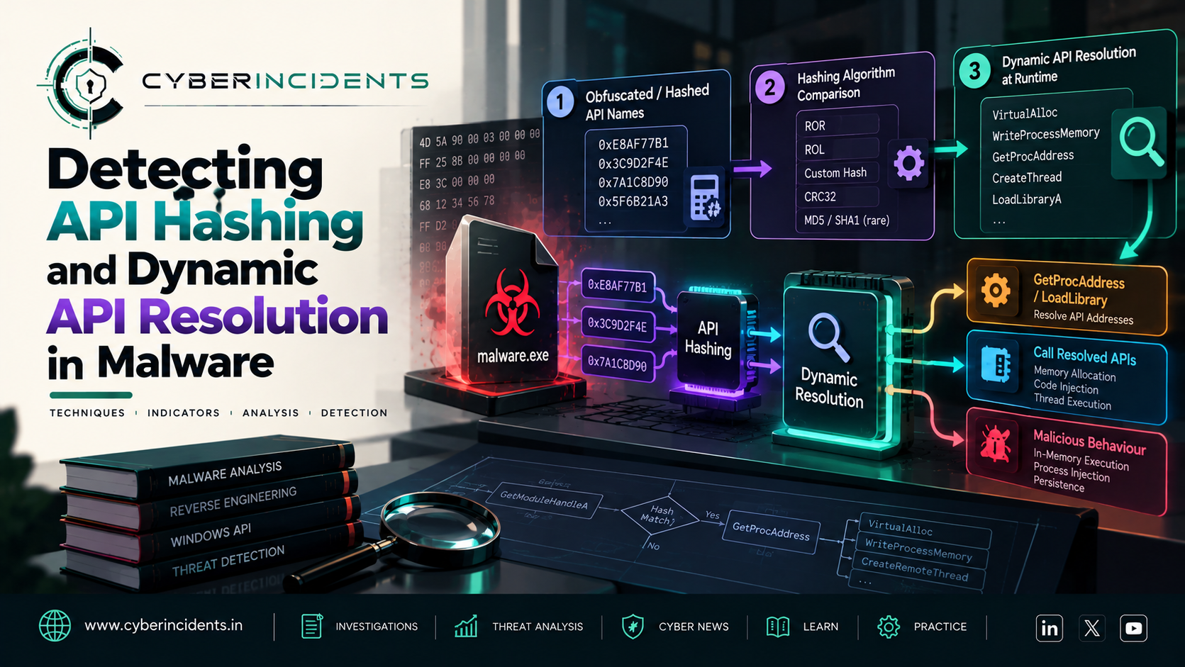 Detecting API Hashing and Dynamic API Resolution in Malware