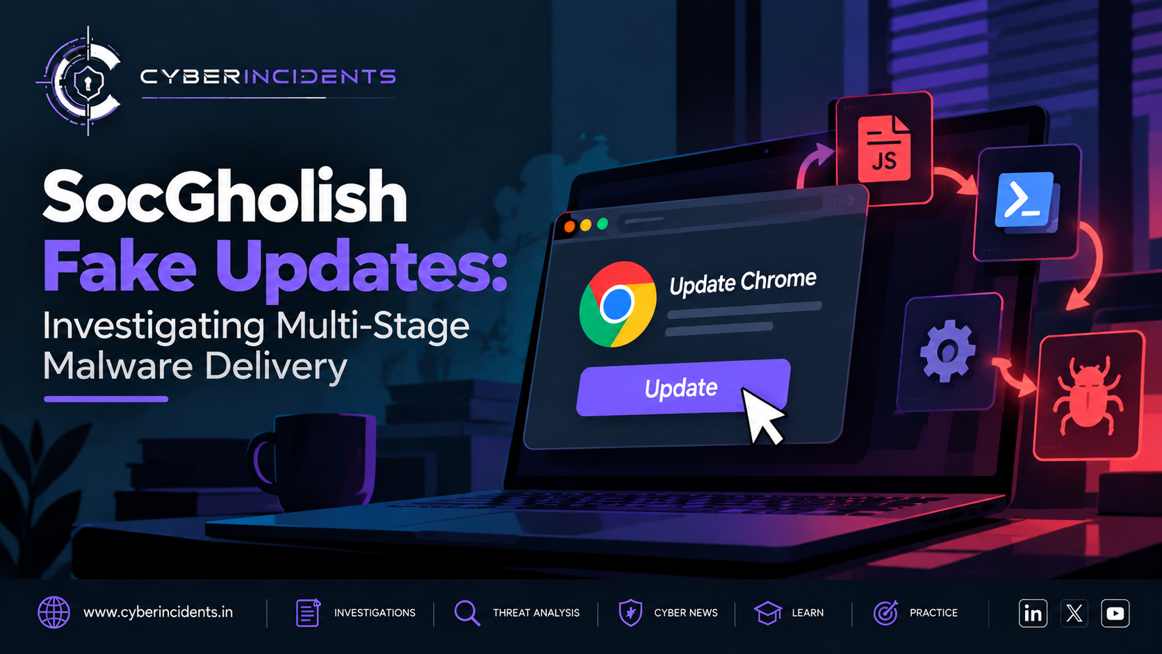 SocGholish Fake Updates: Investigating Multi-Stage Malware Delivery