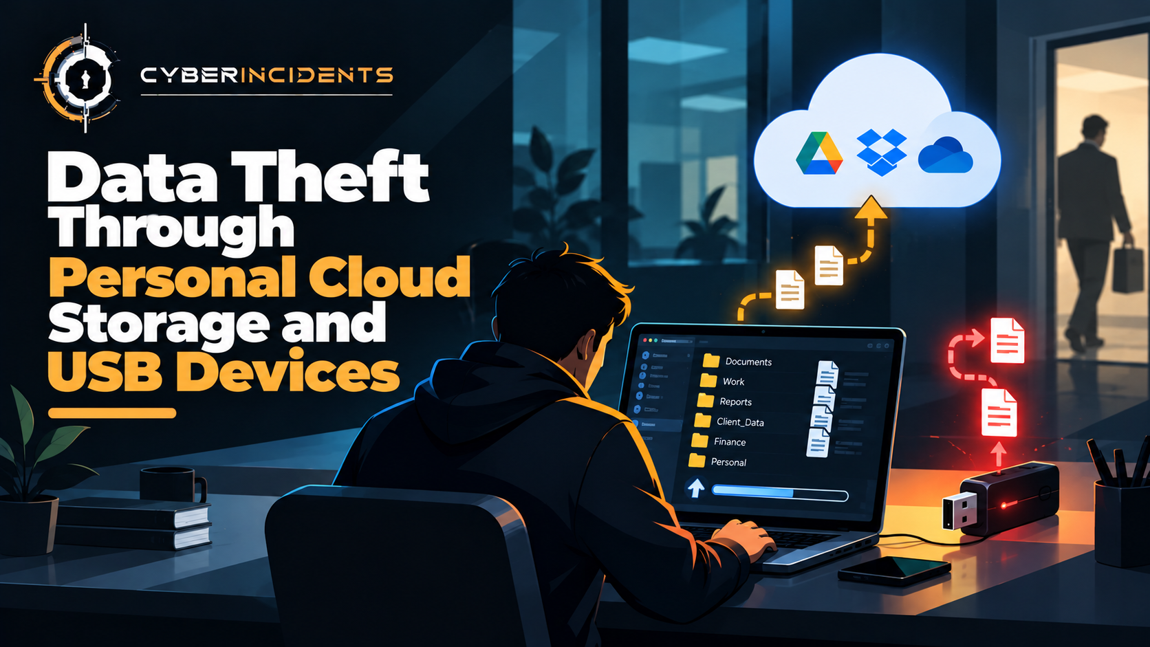 Data Theft Through Personal Cloud Storage and USB Devices
