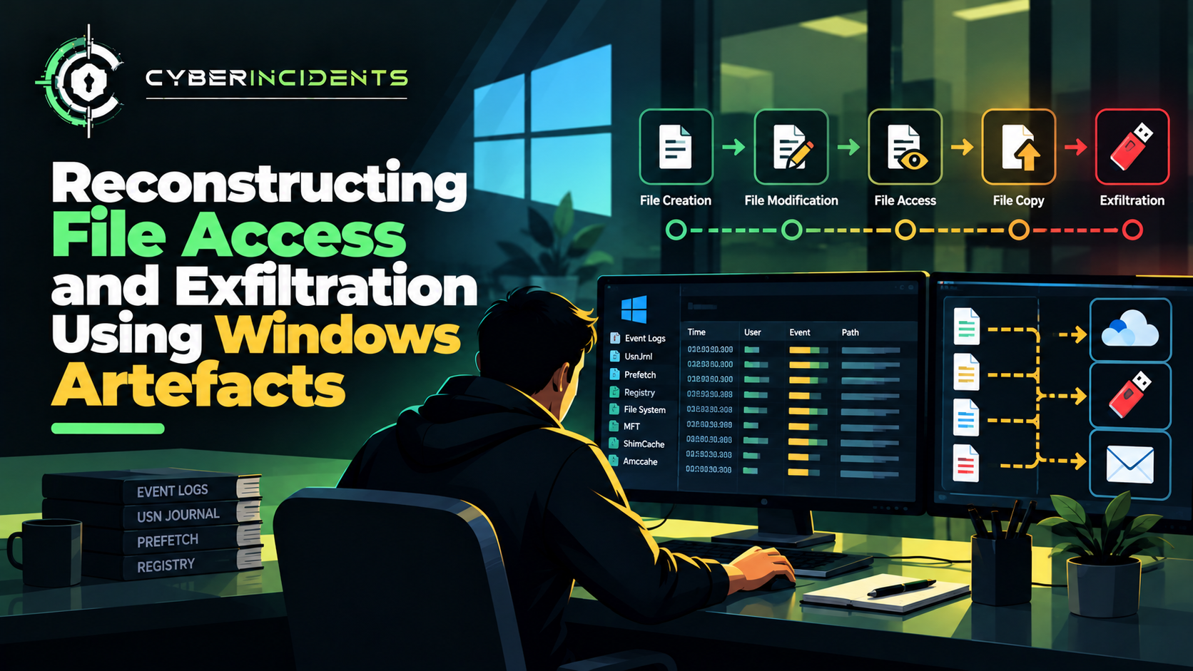 Reconstructing File Access and Exfiltration Using Windows Artefacts