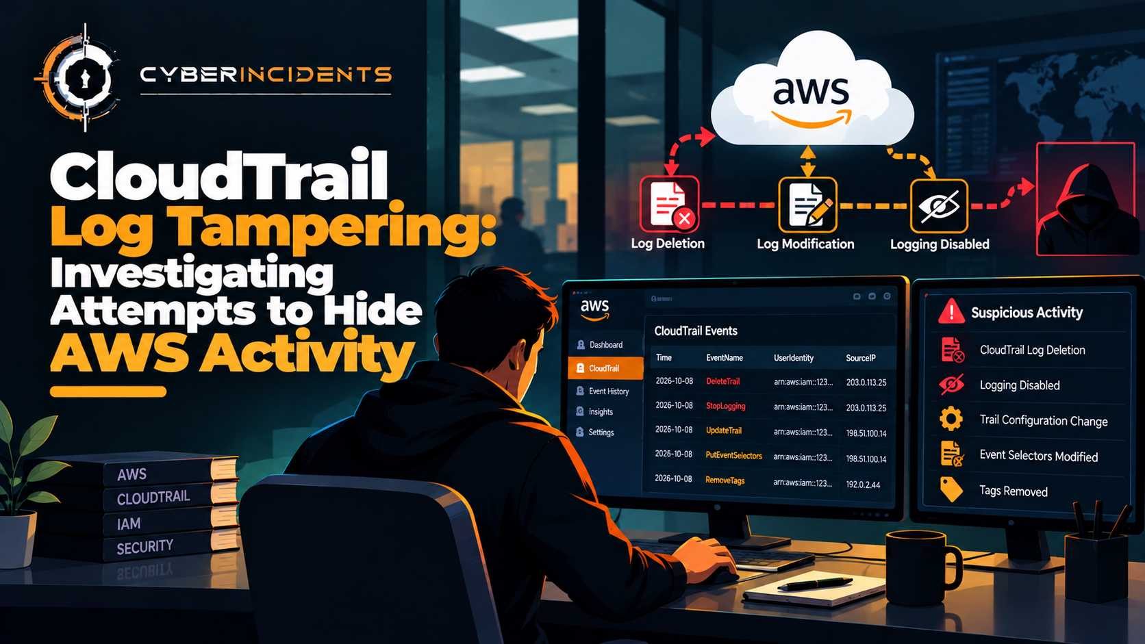 CloudTrail Log Tampering: Investigating Attempts to Hide AWS Activity