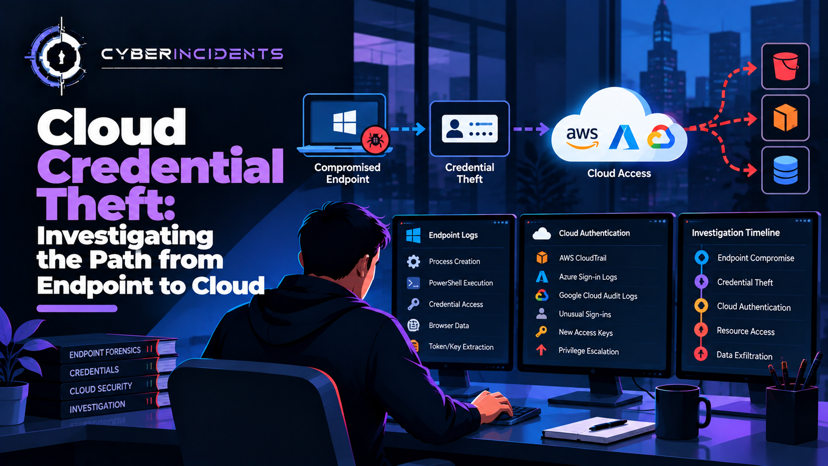 Cloud Credential Theft: Investigating the Path from Endpoint to Cloud
