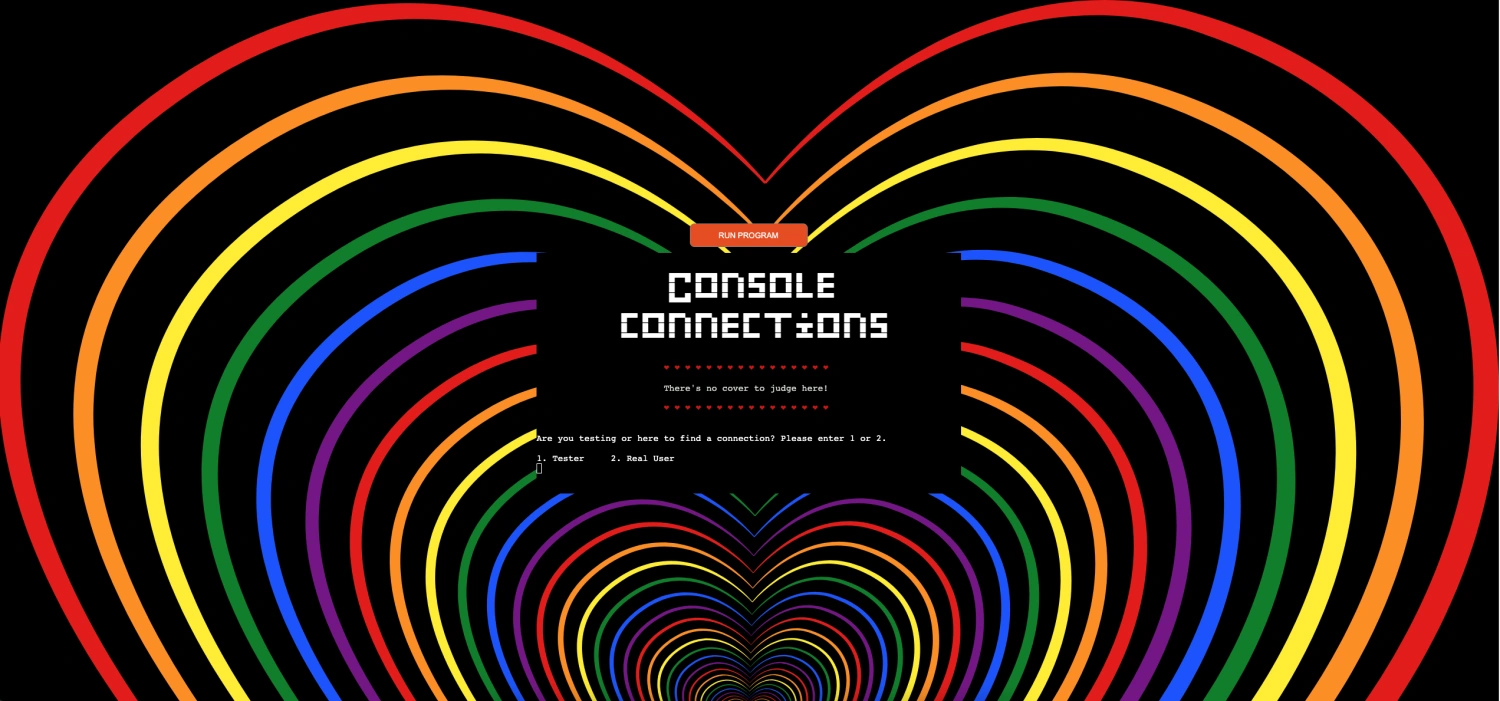 Screenshot of the ConsoleConnections project