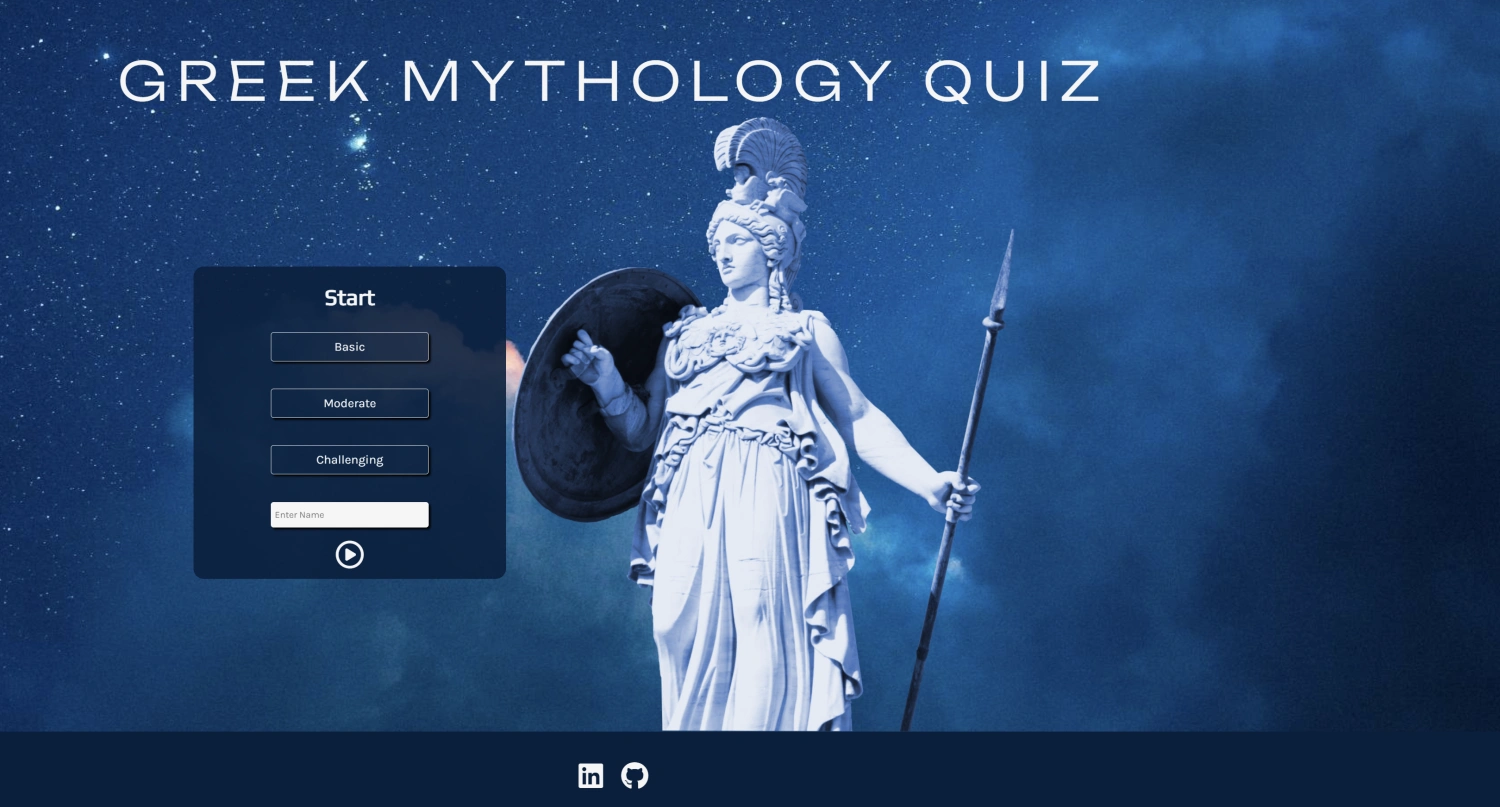 Greek Mythology Quiz