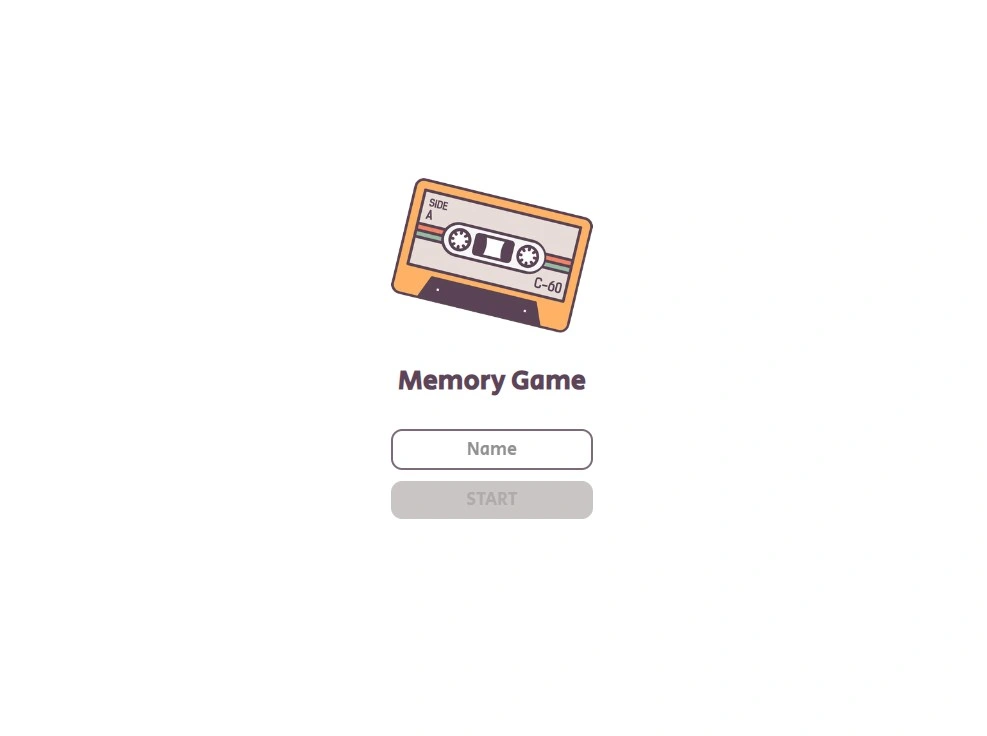 Memory Game Rock Version