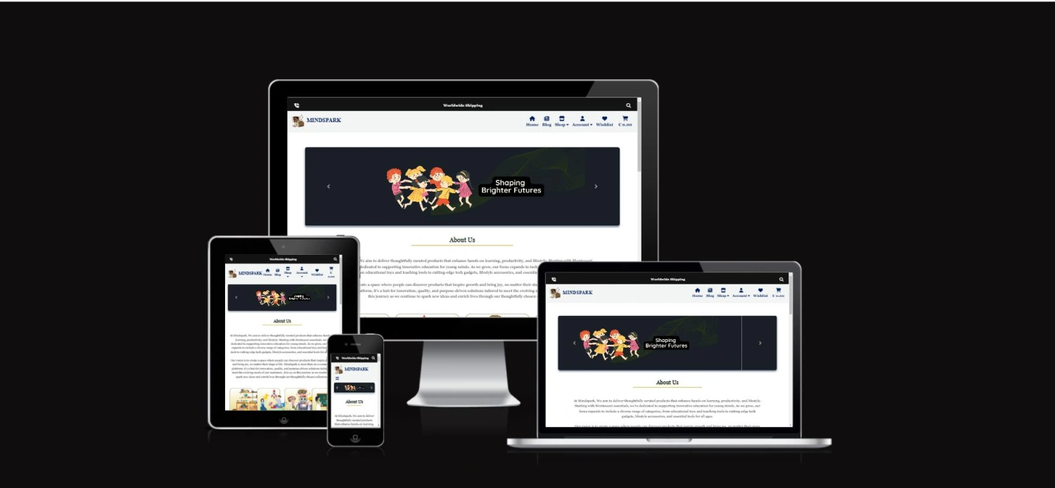 Screenshot of the mindspark project