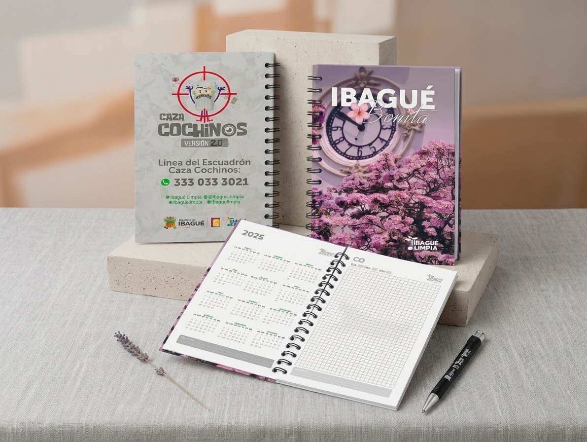 Cuadernos y agendas personalizadas Ibagué Limpia