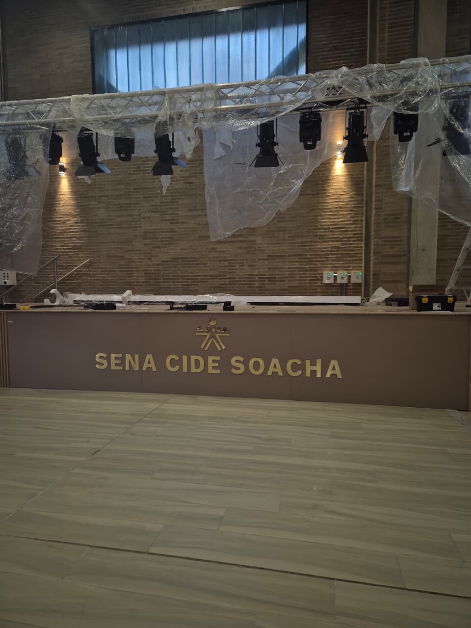 Escenario impreso en gran formato SENA CIDE Soacha