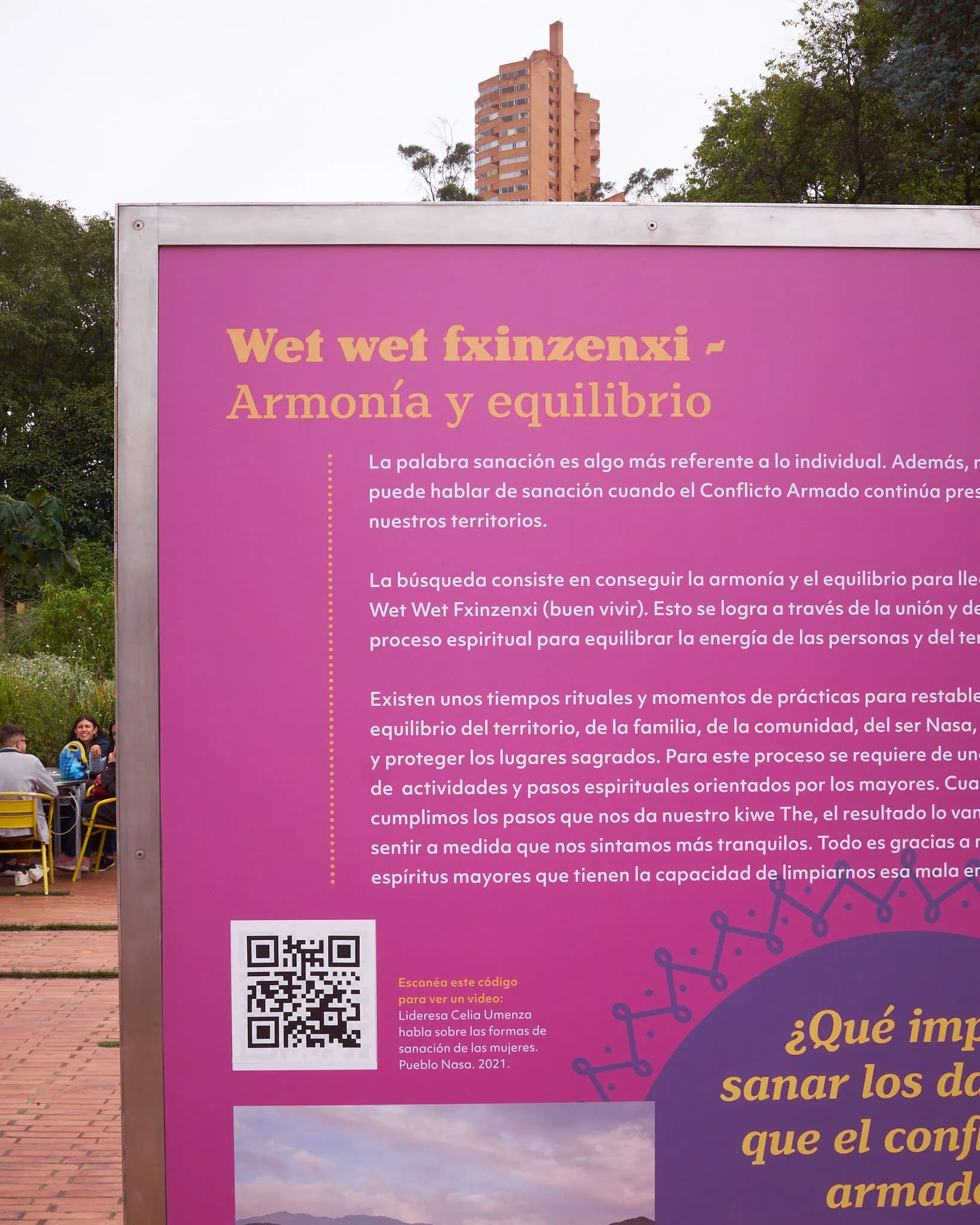 Panel temático Wet Wet Fxinzenxi del Pueblo Nasa