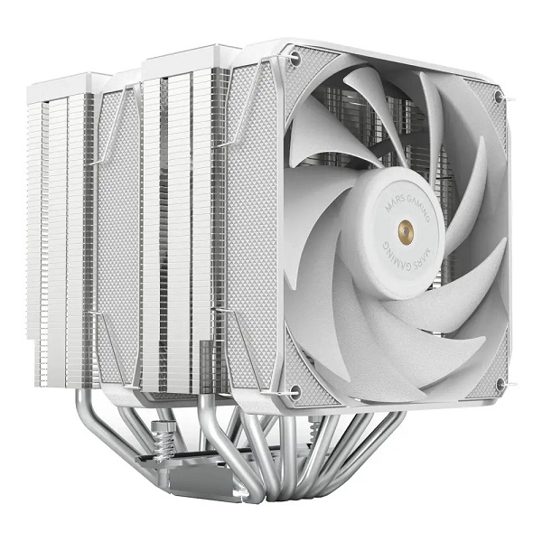 MARS GAMING DUAL TOWER HEATSINK MCPU-XU6 WHITE 