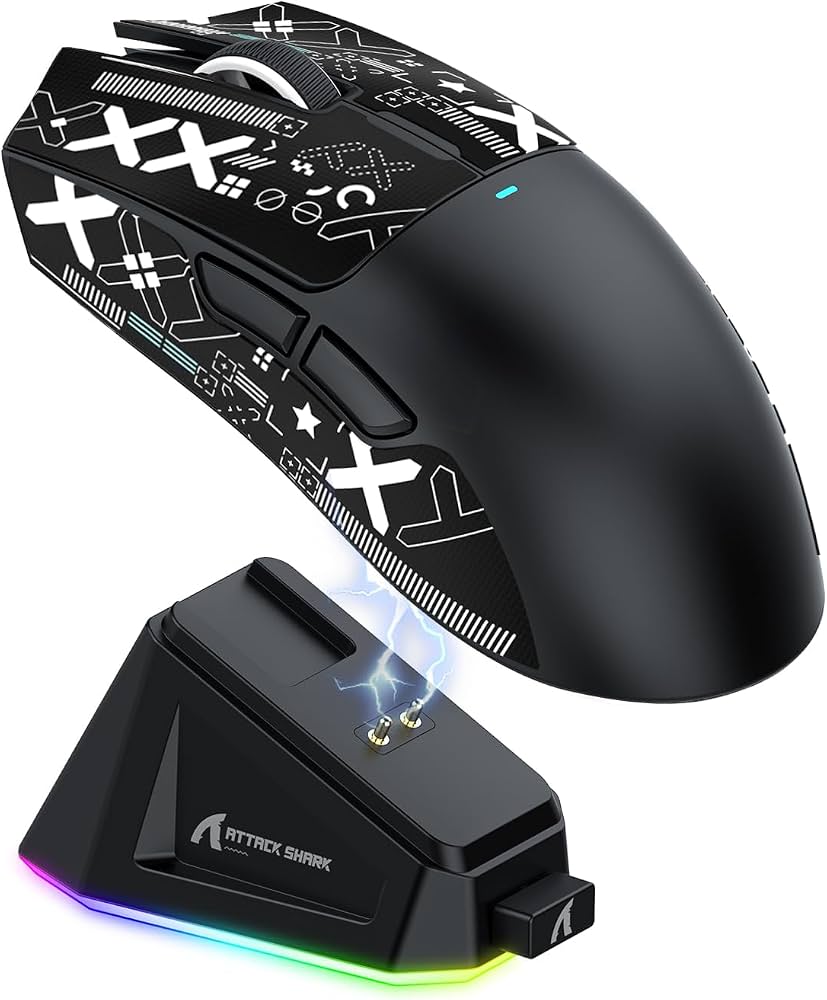 ATTACK SHARK X11 BLACK + CHARGING DOCK image 4