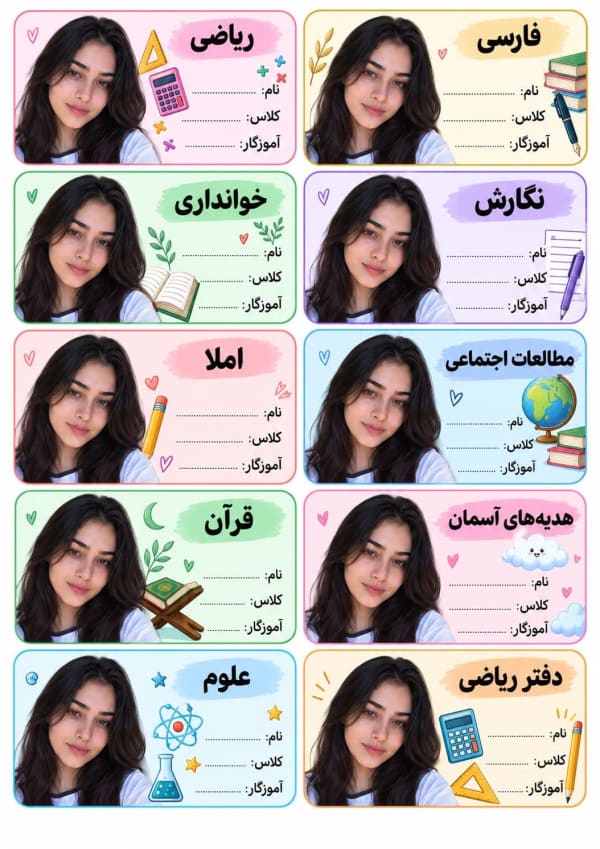 پرامپت برچسب تحصیلی دانش‌آموز
