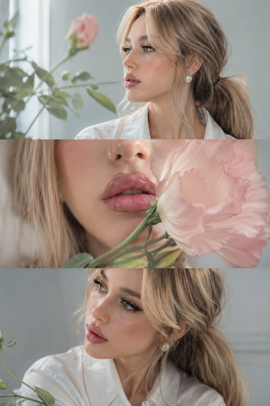 پرتره زیباییشناسانه سه پنلی با هوش مصنوعی