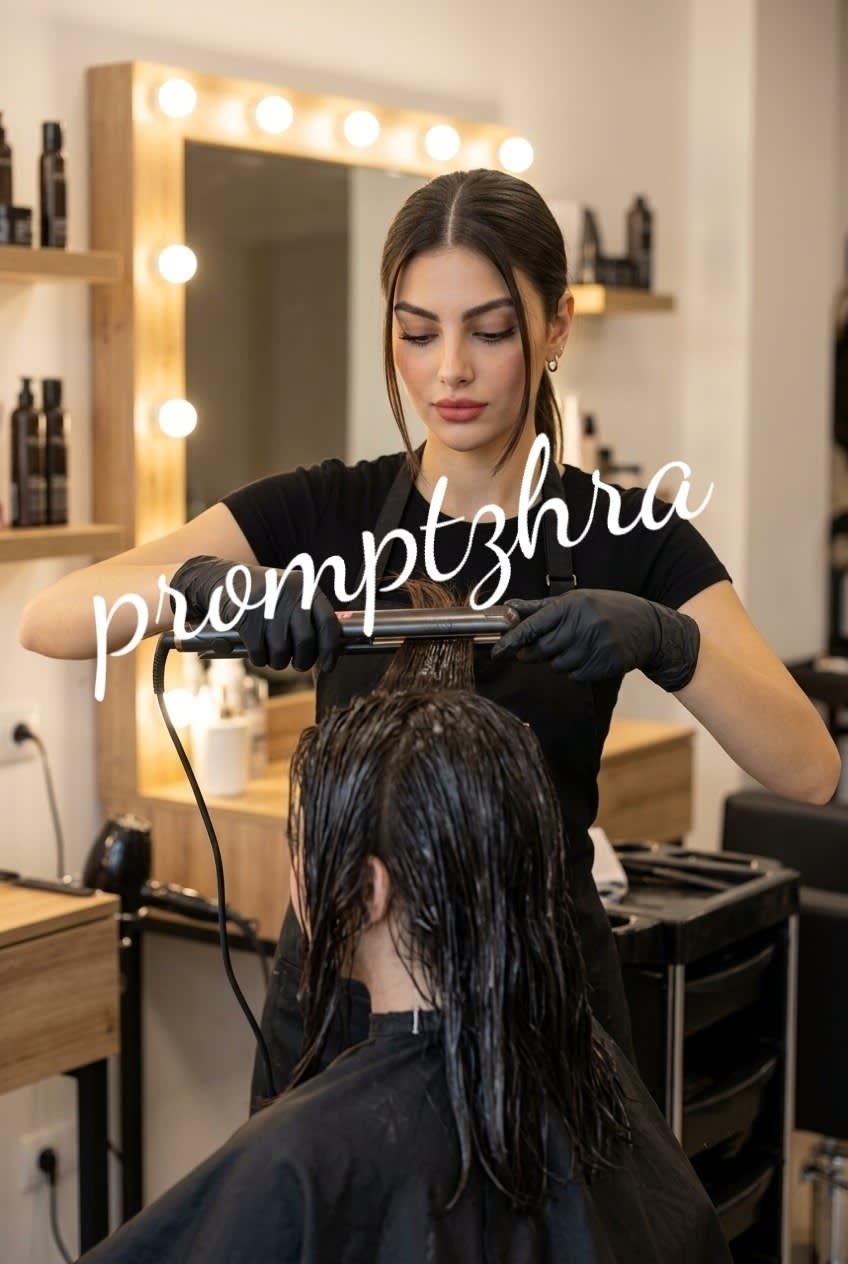 پرامپت عکاسی رئال سالن آرایشگاه
