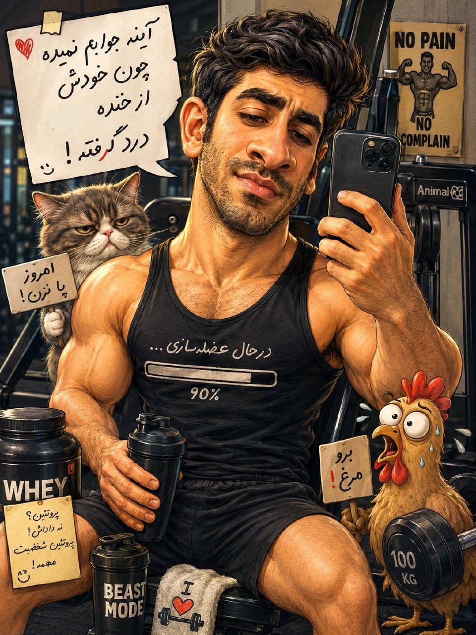 پرامپت کاریکاتور طنز و خلاقانه