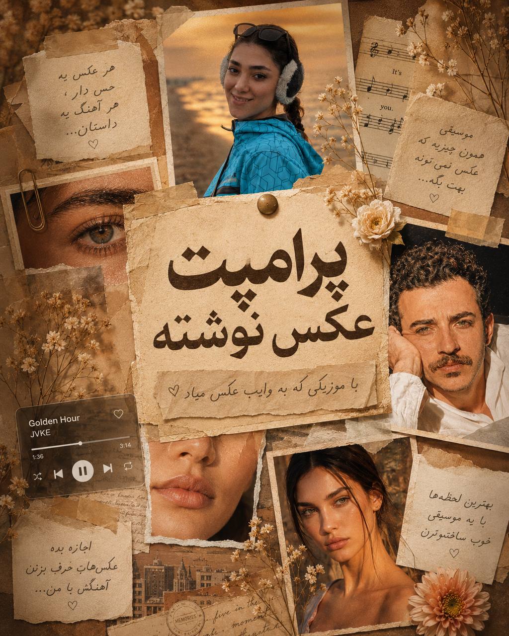پرامپت کلاژ وینتیج لوکس