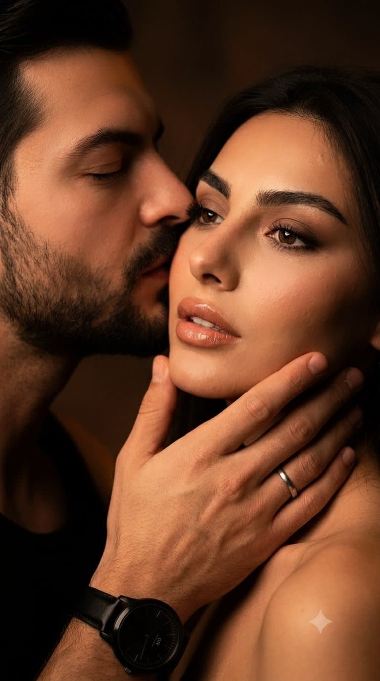 تصویر پرامپت پرتره صمیمی و رئال زوج | PromptsFA