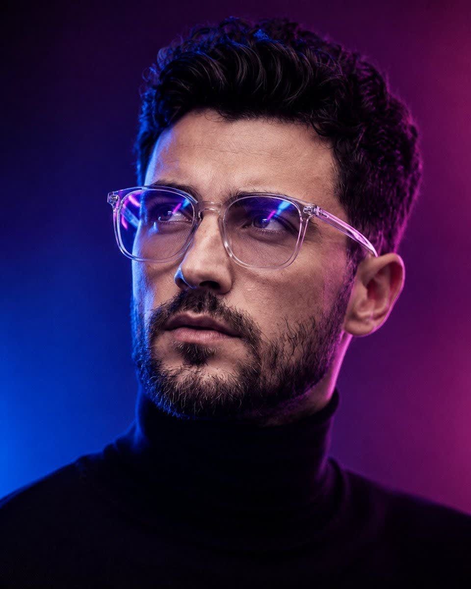 تصویر پرامپت پرتره سینمایی نئونی | PromptsFA