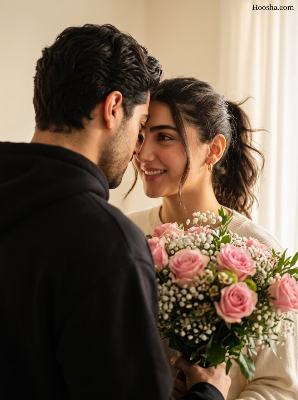 تصویر پرامپت پرتره عاشقانه سینمایی | PromptsFA
