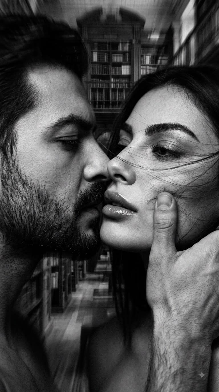 تصویر پرامپت پرتره احساسی سیاه و سفید | PromptsFA