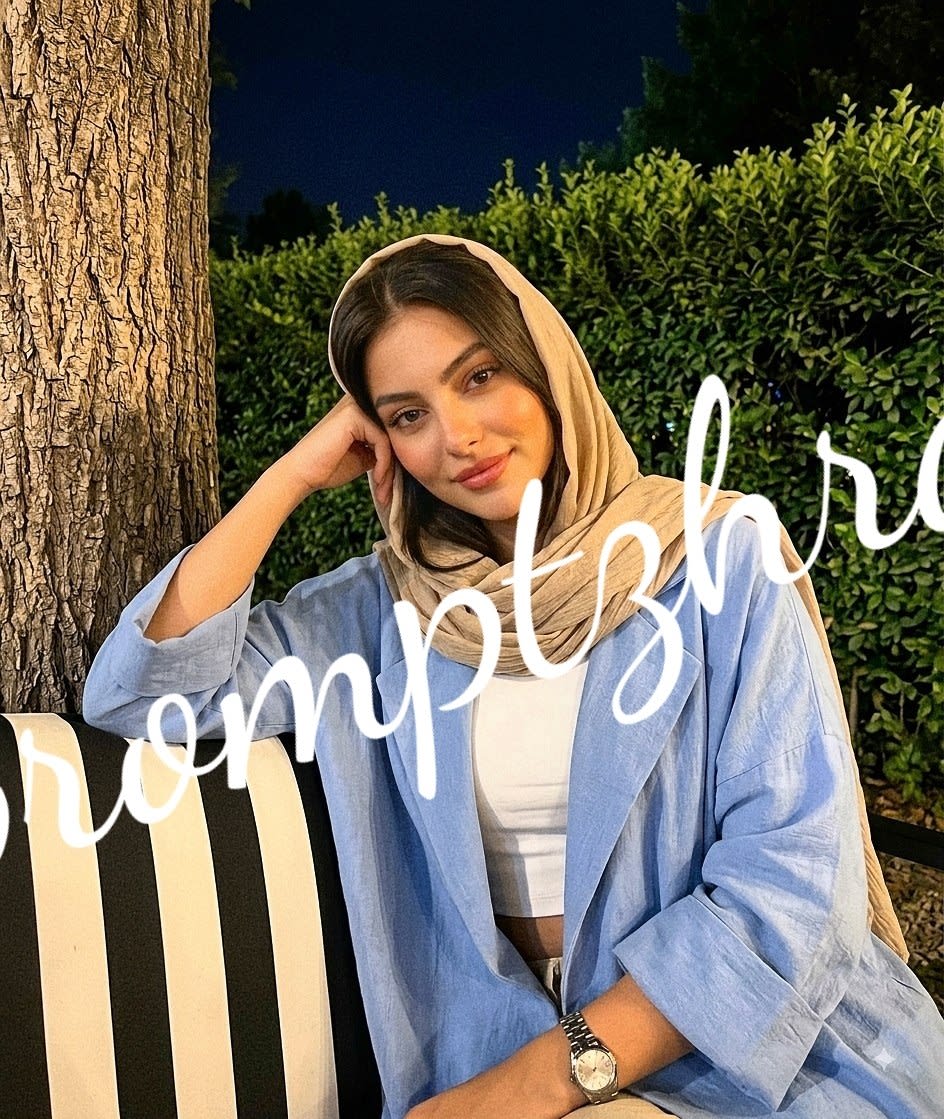 تصویر پرامپت پرتره شبانه جوان با نورپردازی گرم | PromptsFA
