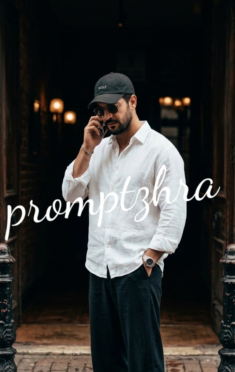 تصویر پرامپت عکاسی خیابانی مردانه | PromptsFA