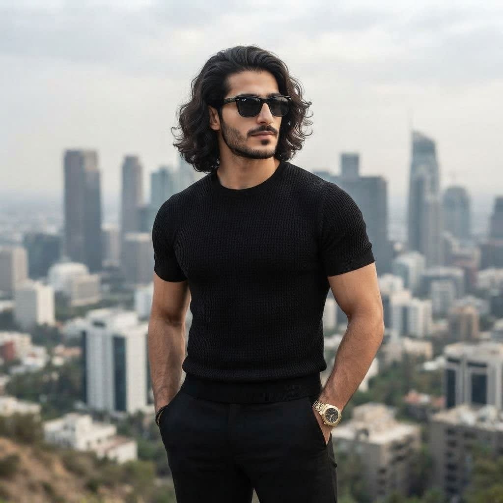 تصویر پرامپت مرد شیکپوش شهری | PromptsFA